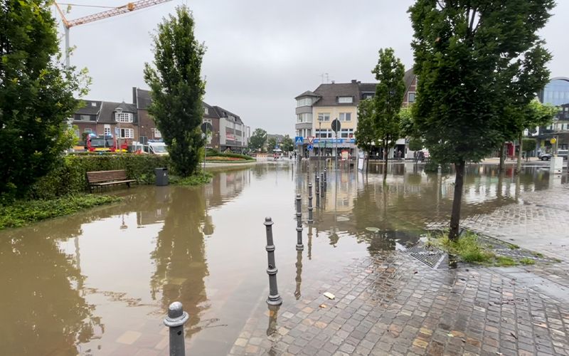 Foto: Hochwasser Geilenkirchener Innenstadt