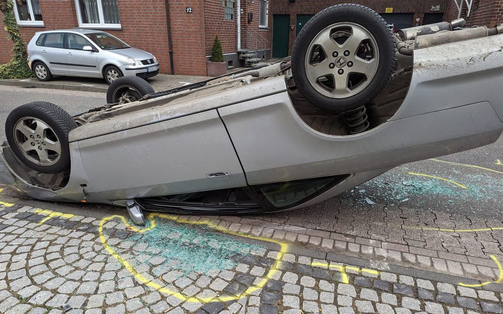Verkehrsunfall auf der Geilenkirchener Straße in Birgden