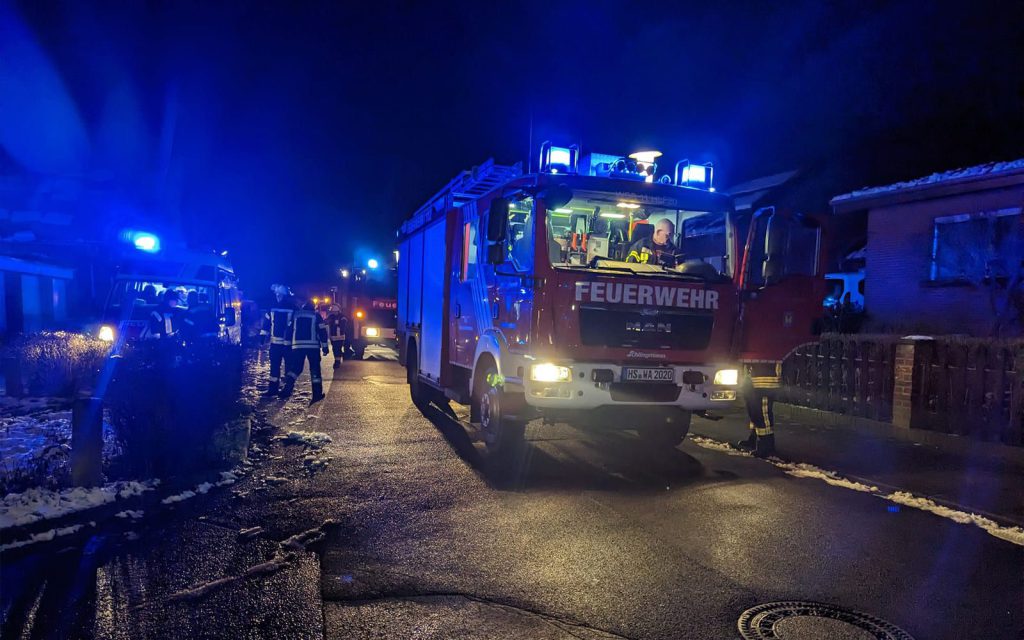 Kellerbrand auf dem Mercuryweg in Wassenberg-Birgelen