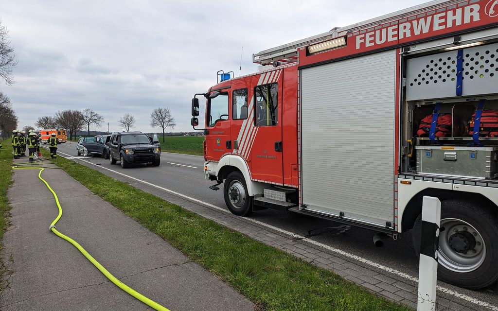 L117 Wassenberg: Auffahrunfall mit drei Verletzten