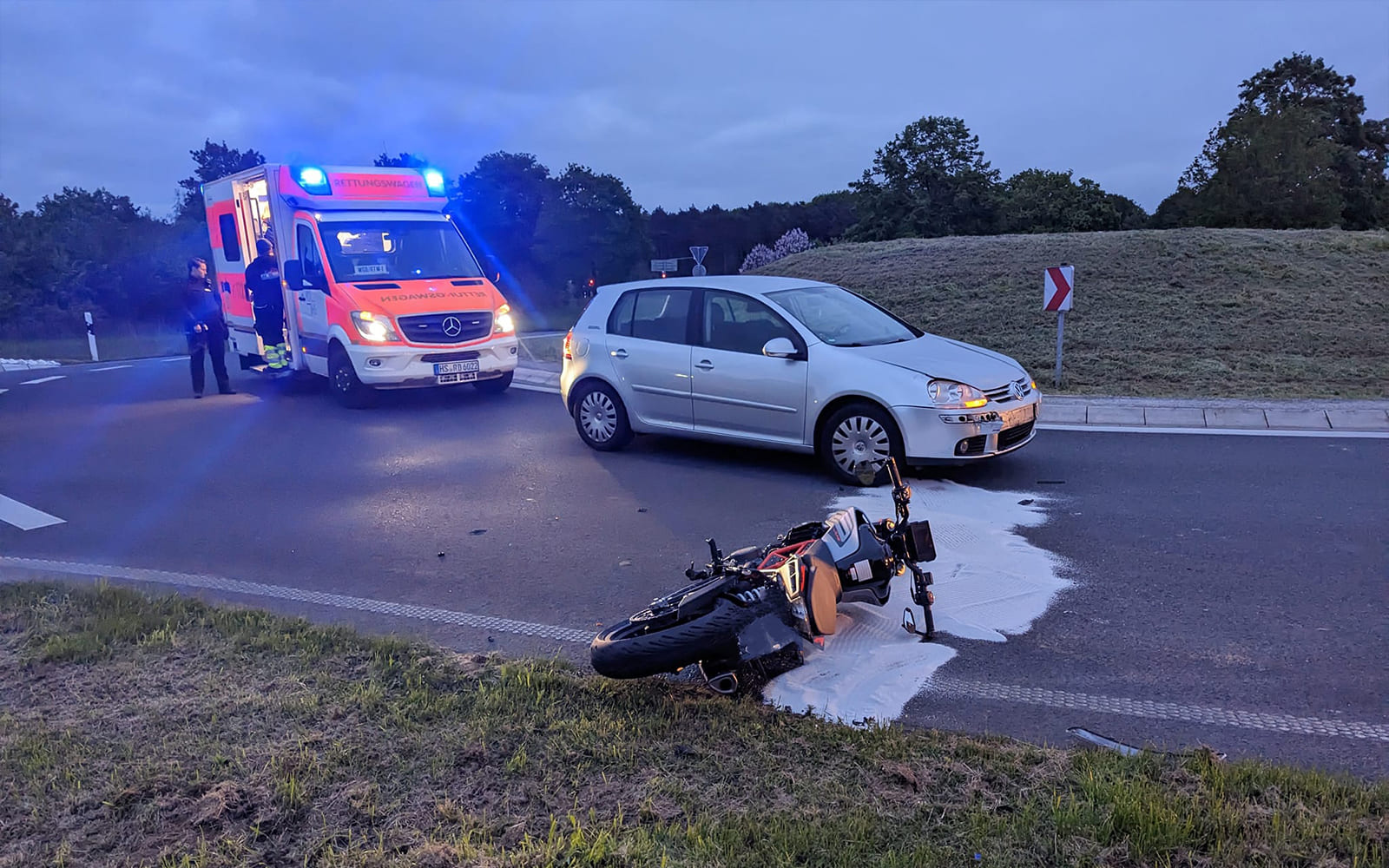 17-jähriger Leichtkraftradfahrer bei Verkehrsunfall in Wegberg-Wildenrath schwer verletzt